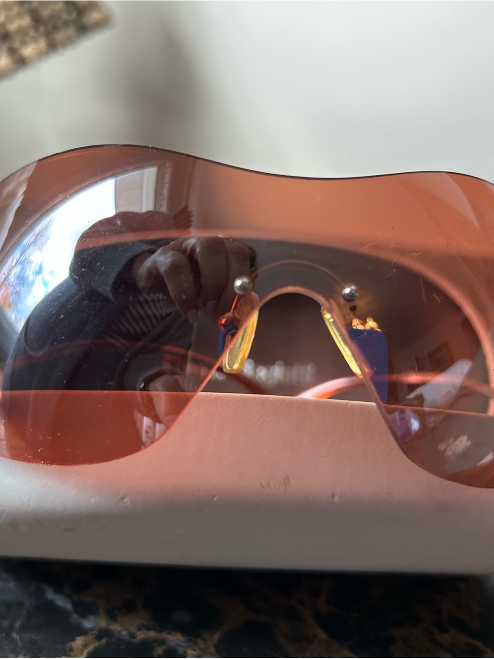 Orange Shield Lens VR/AR Protective Visor